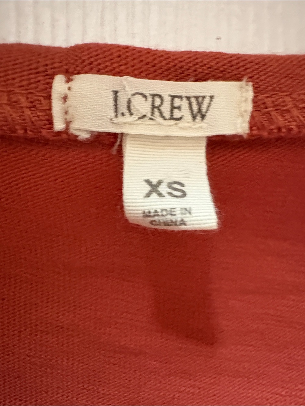 J. Crew Women's Rust Red Ruffle Front Tank - Picture 2 of 6